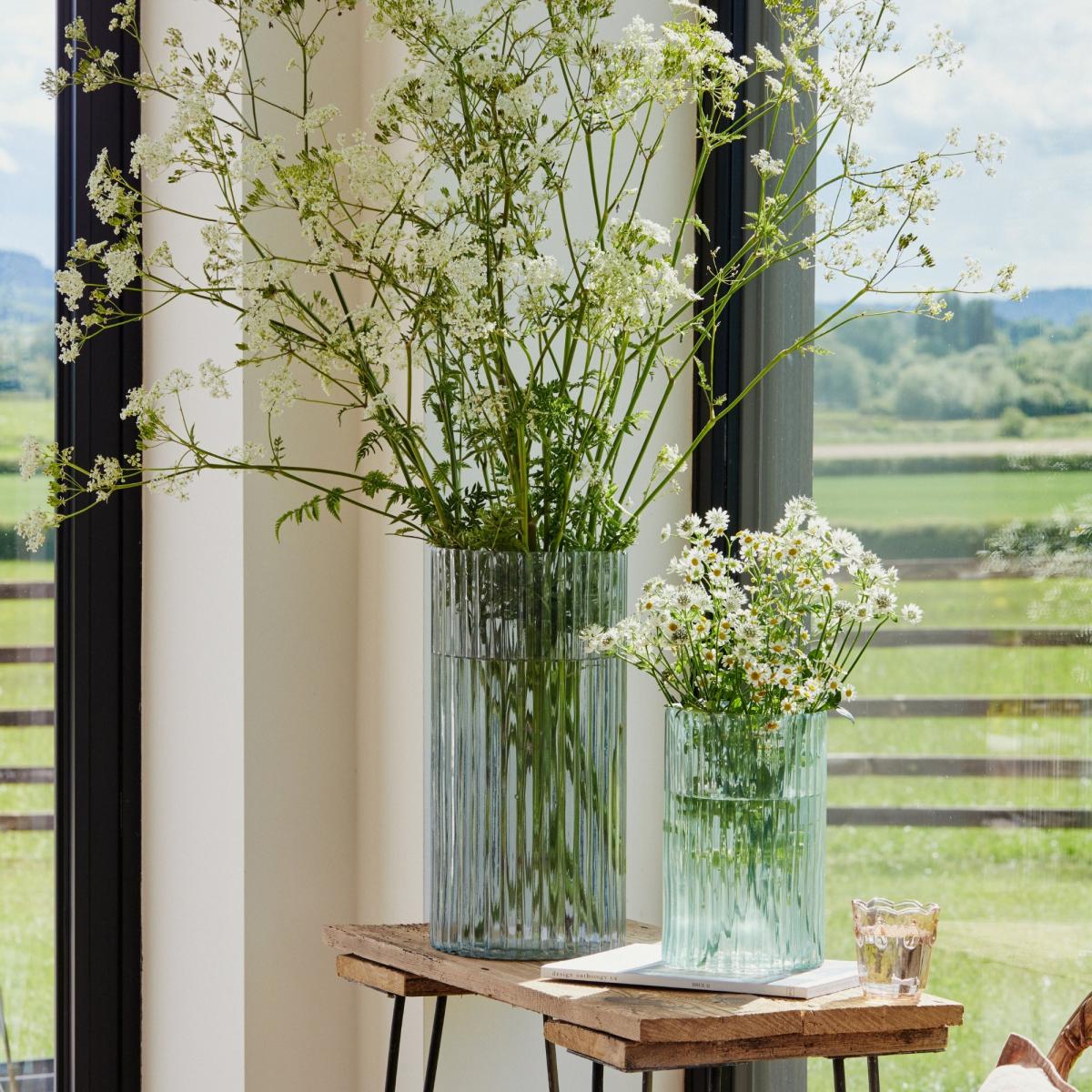 Daphne Ribbed Vase Sage – image 5