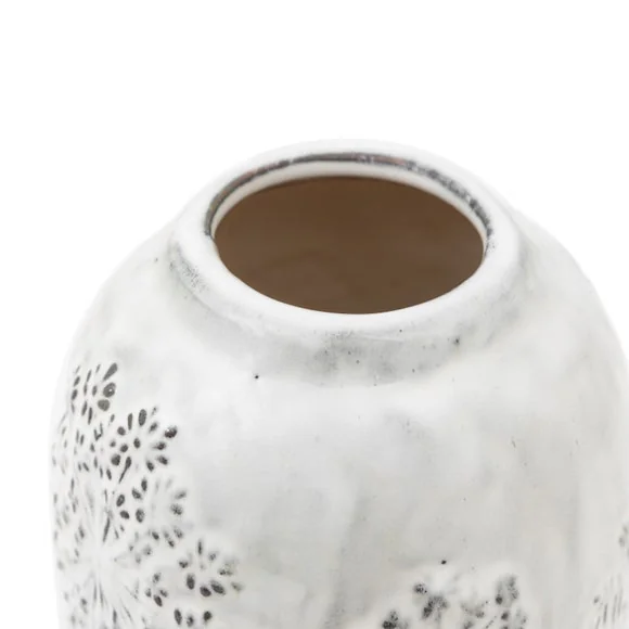 Cedar & Sage Meadow Embossed Ceramic Stone Vase – image 5