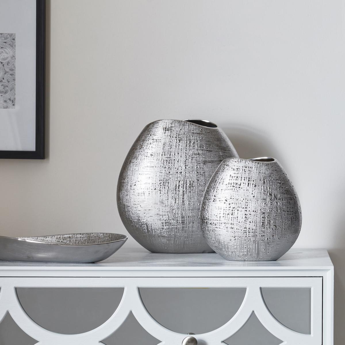 Silver Romano Small Vase Silver – image 2