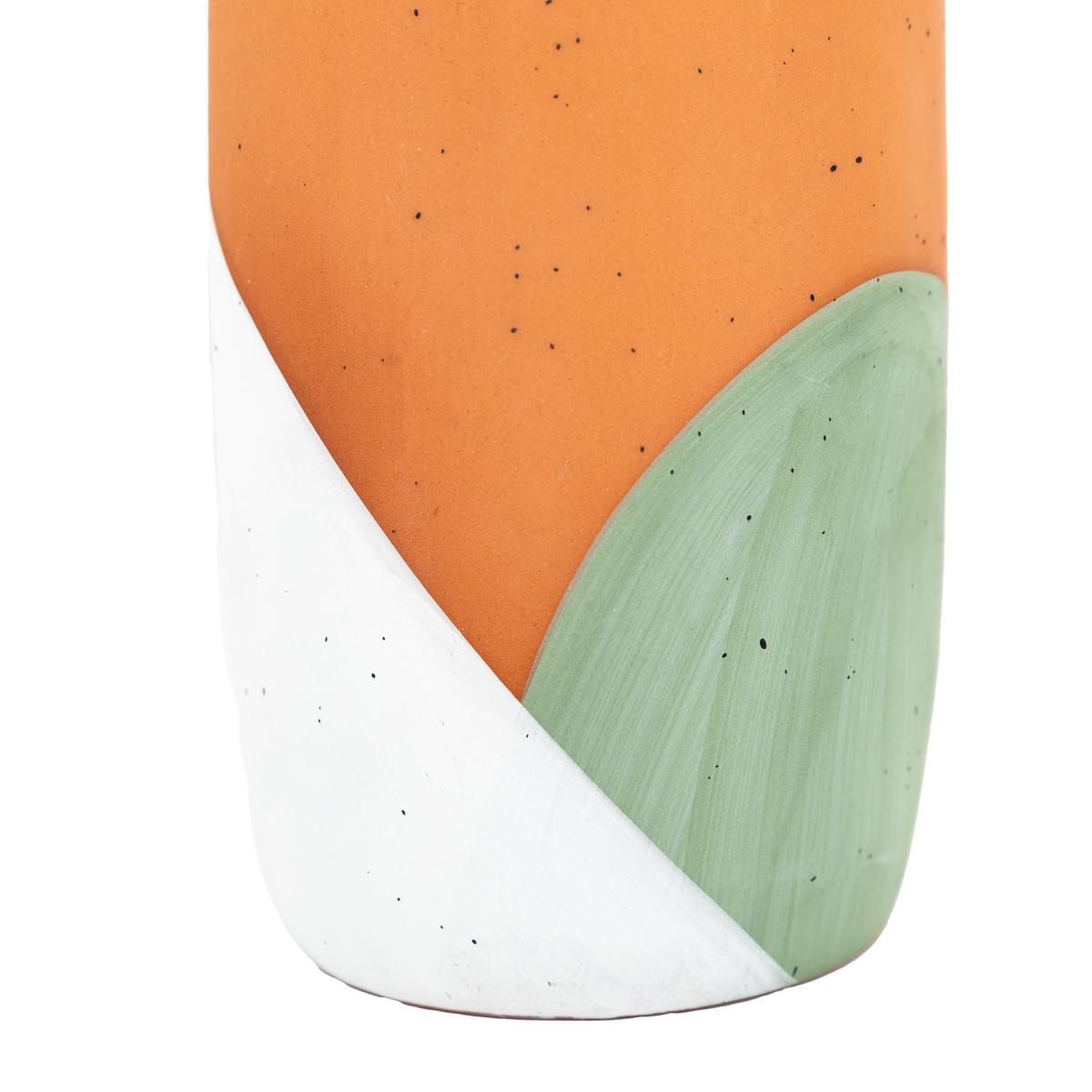 Cardea Medium Abstract Terracotta Vase MultiColoured – image 3