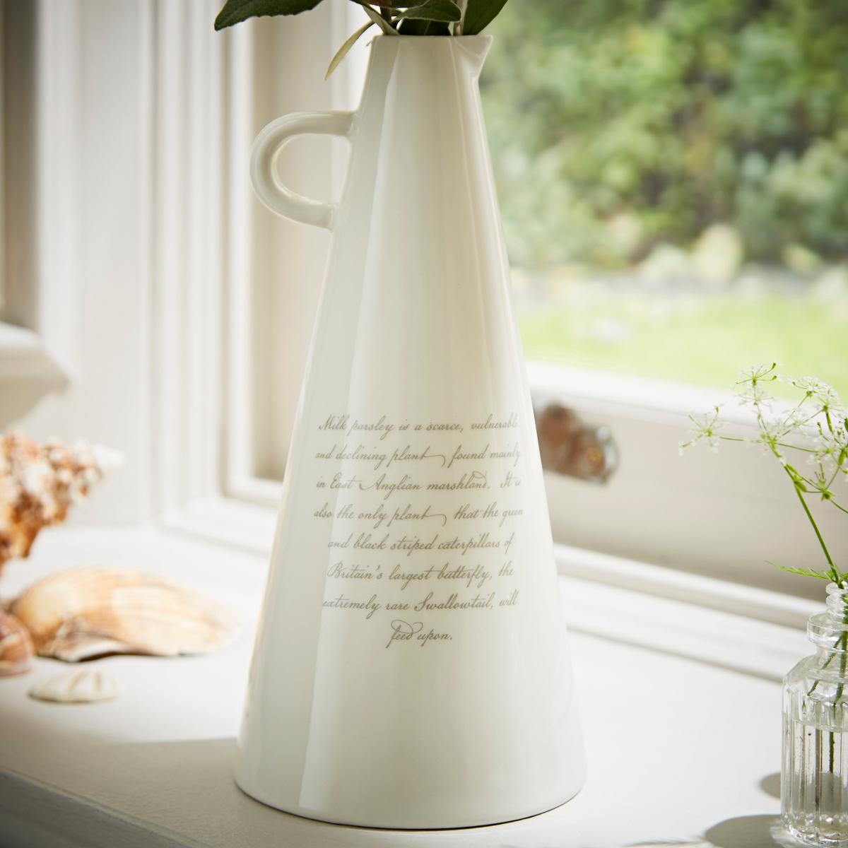Milk Parsley Ceramic Tall Vase 25cm MultiColoured – image 6