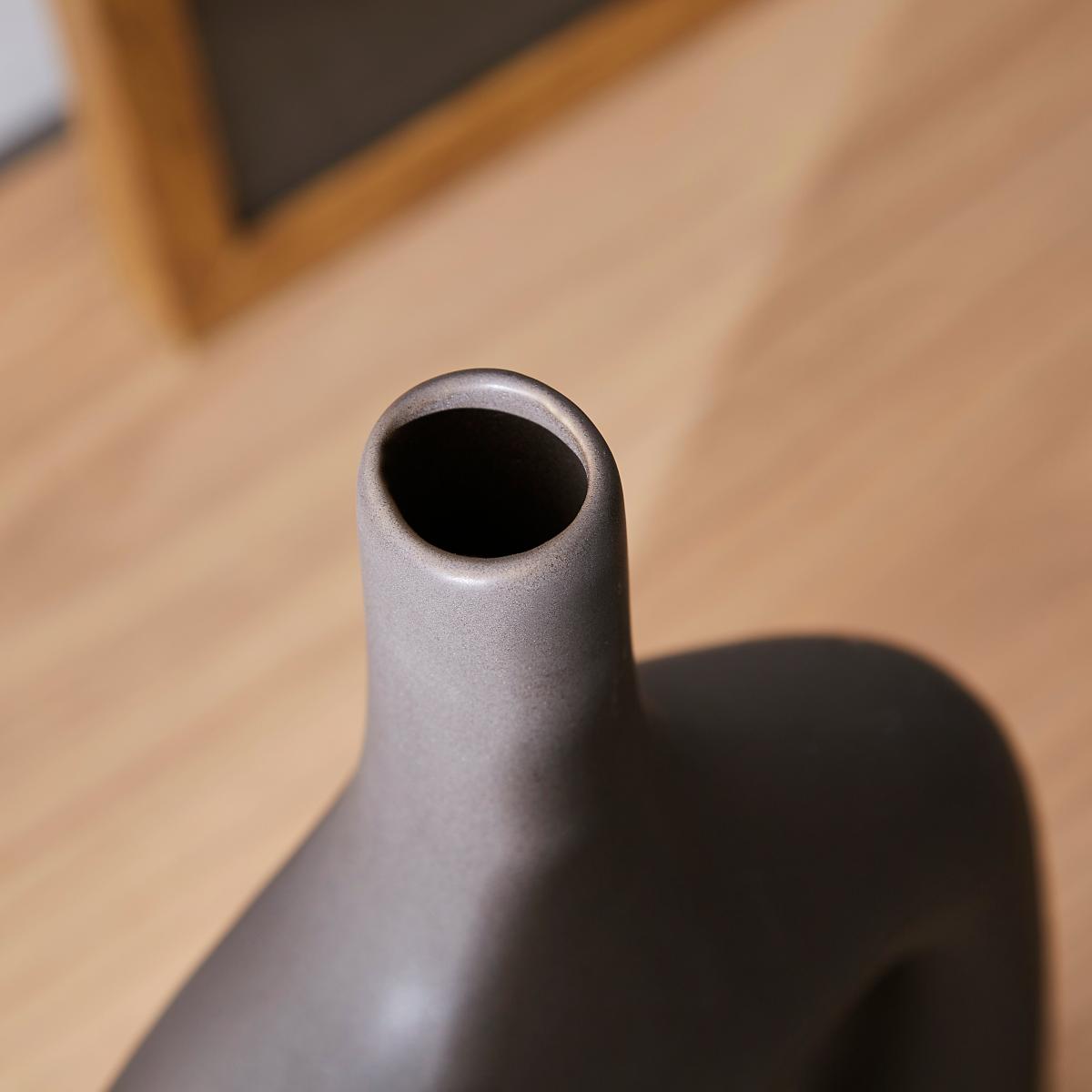 Pinecone Flat Donut Handle Vase Pinecone – image 2
