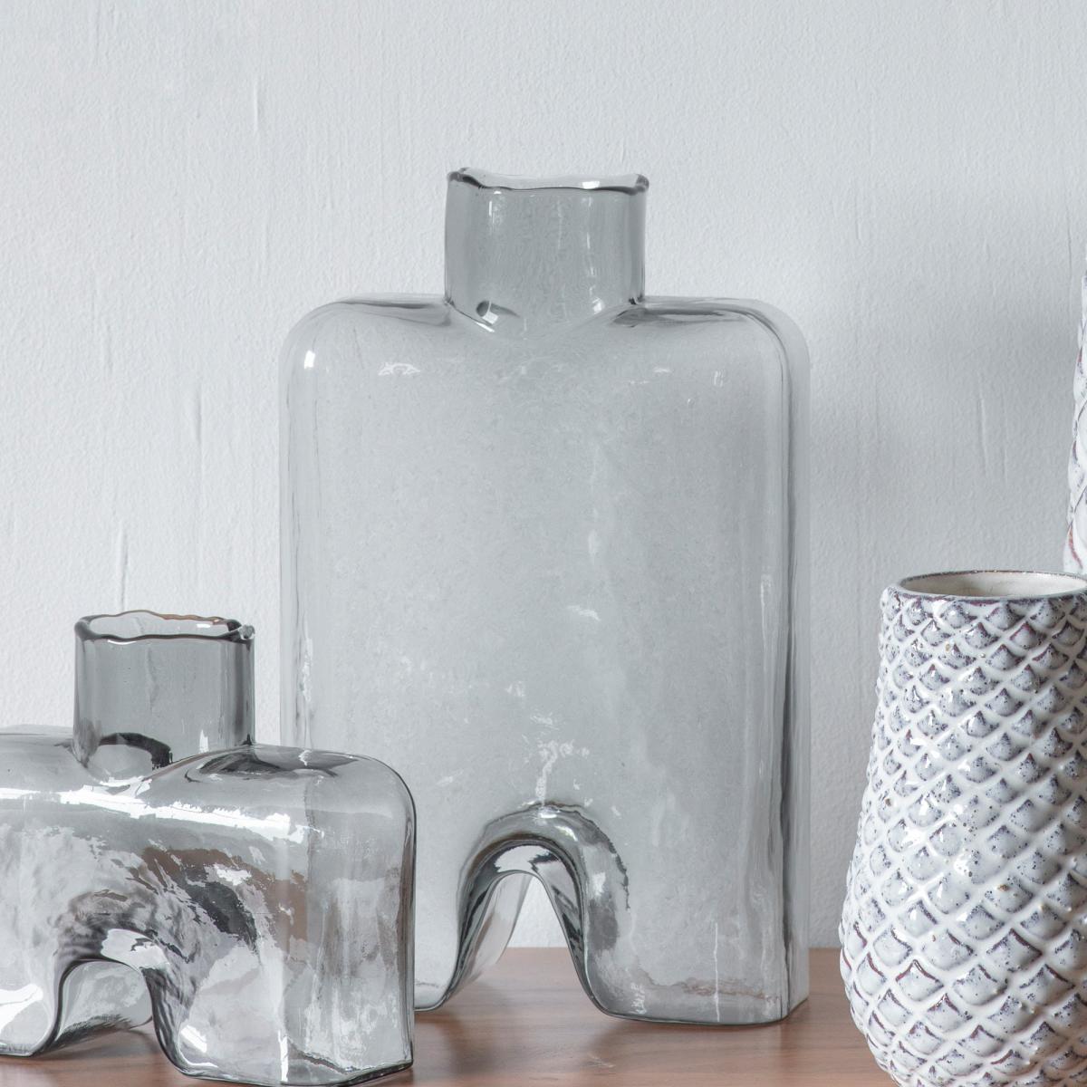 Large Melody Bottle Grey Vase Grey – image 1