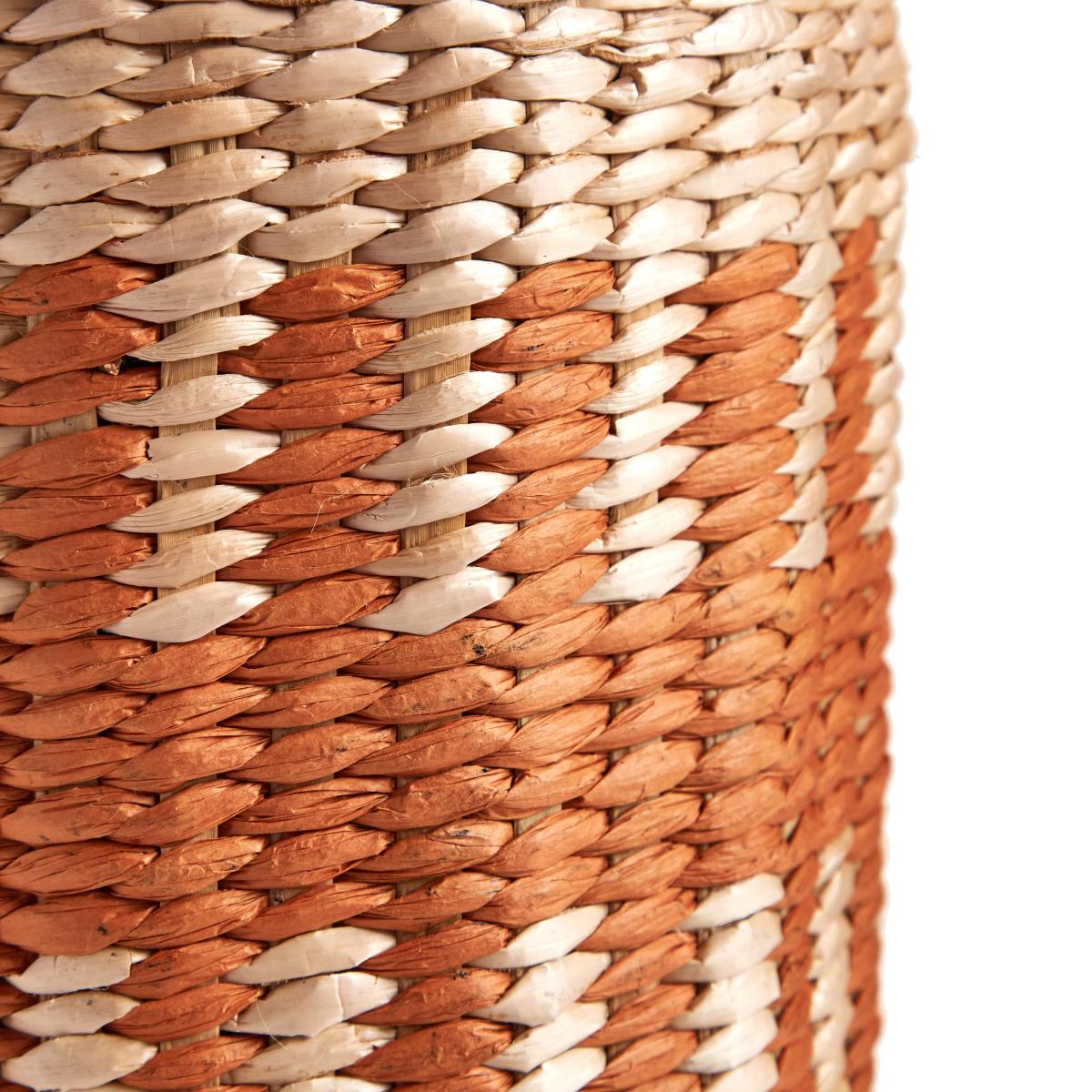 Ochre Woven Bottle Vase Natural – image 2