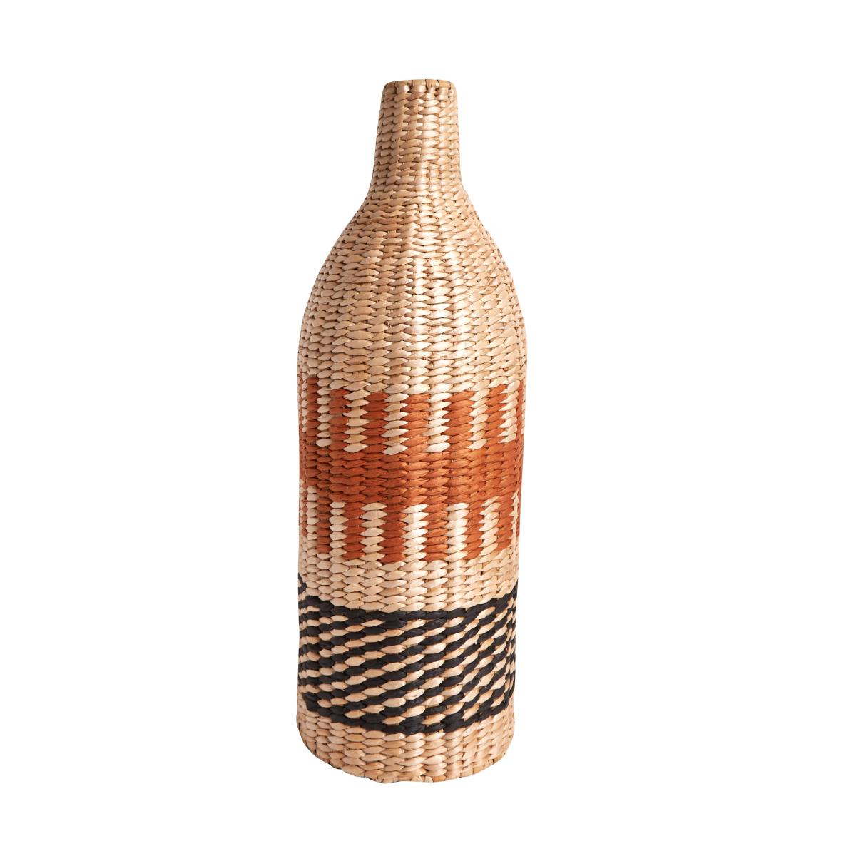 Ochre Woven Bottle Vase Natural – image 3