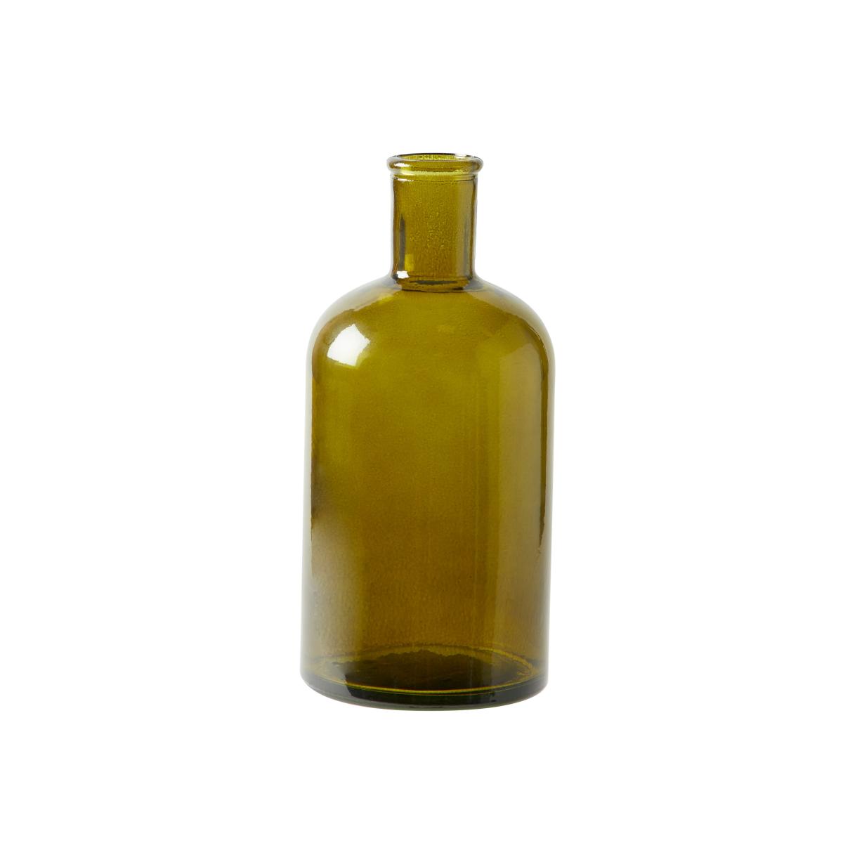 Recycled Glass Vessel Olive Green – image 5
