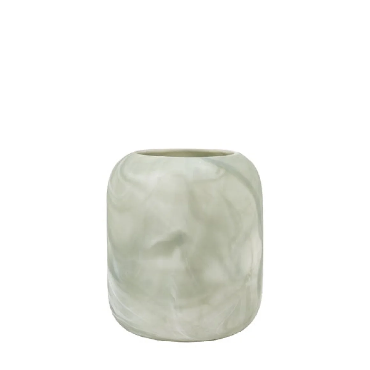 Cedar & Sage Caldeira Hand Blown Glass Wide Sage Vase – image 6