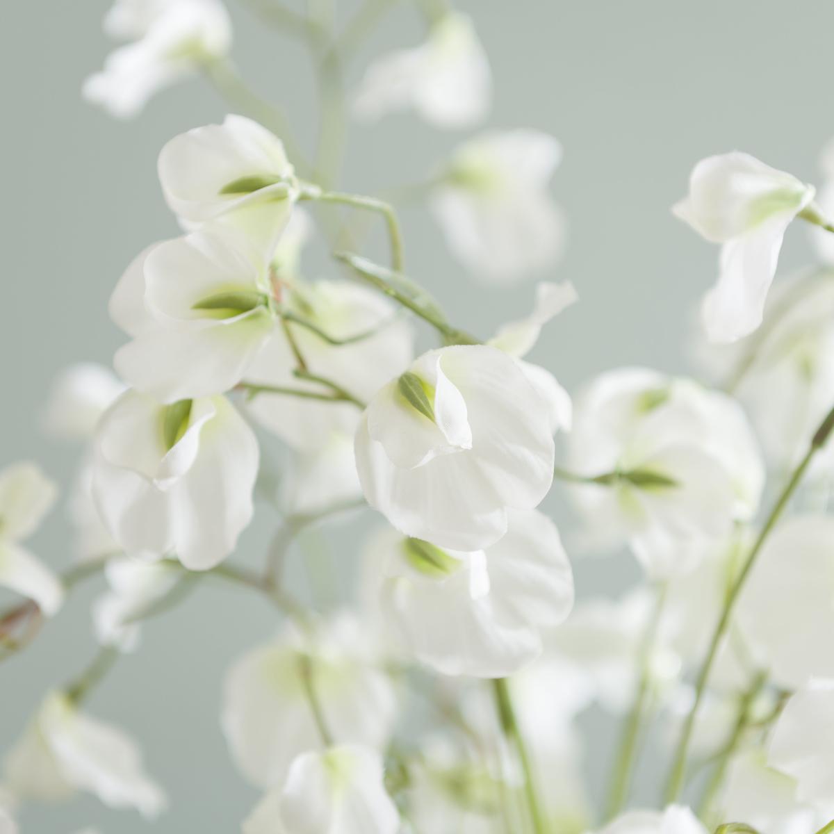 Sweetpea Arrangement in Textured Ceramic Vase – image 2