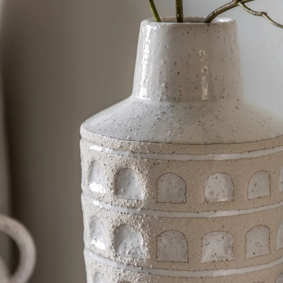 Cedar & Sage Capua Ceramic Graphic Vase – image 2