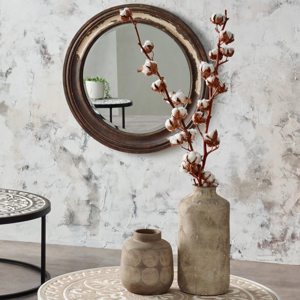Palawan Feather Stoneware Vase, Stone Grey Grey – image 3