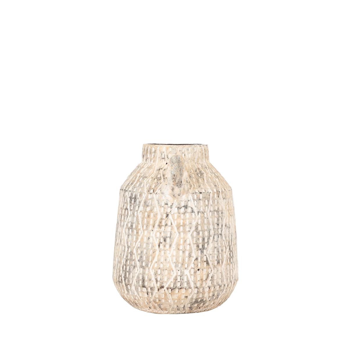 Edith Small Earthy Ceramic Vase Off-White – image 5