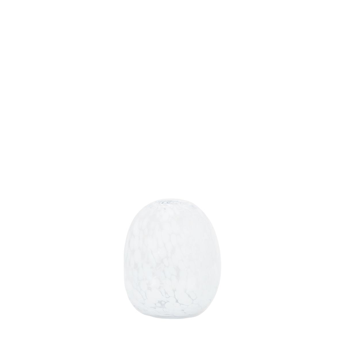 Parnwell Large Confetti Glass Vase White – image 2