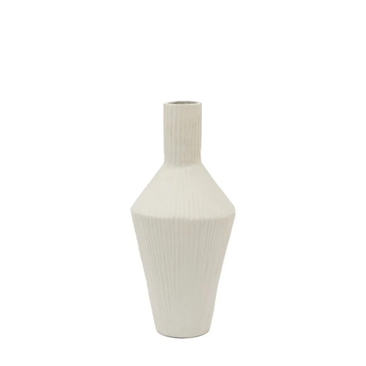 Cedar & Sage Zahara Ribbed Cast Aluminium Vase – image 5