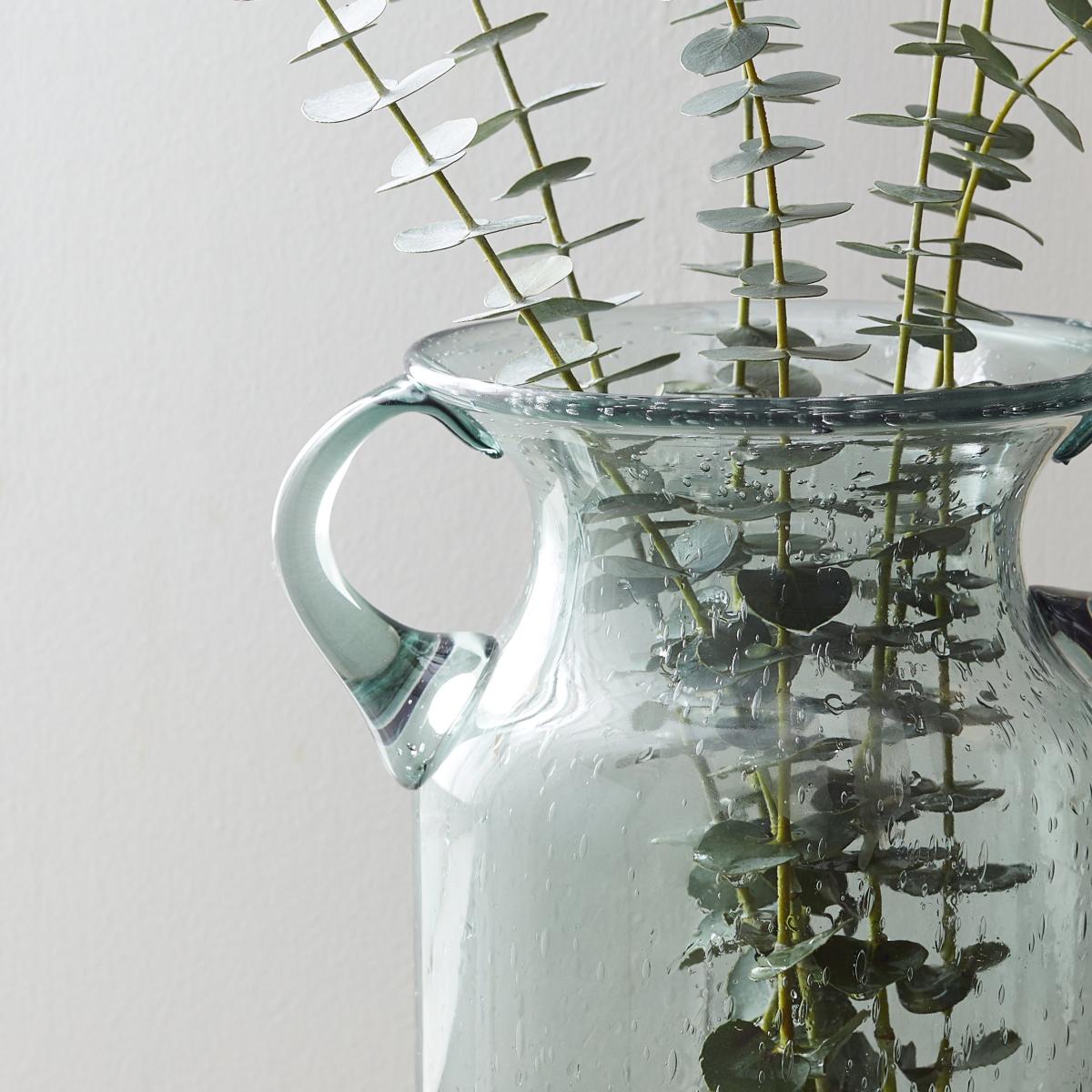 Tall Green Glass Vase Green – image 2