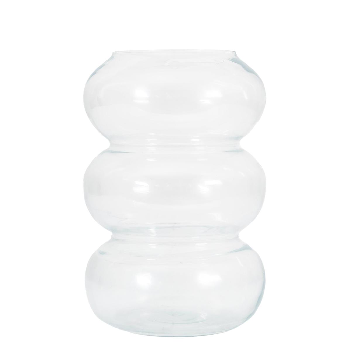 Fulney Tall Bubbled Glass Vase Clear – image 5