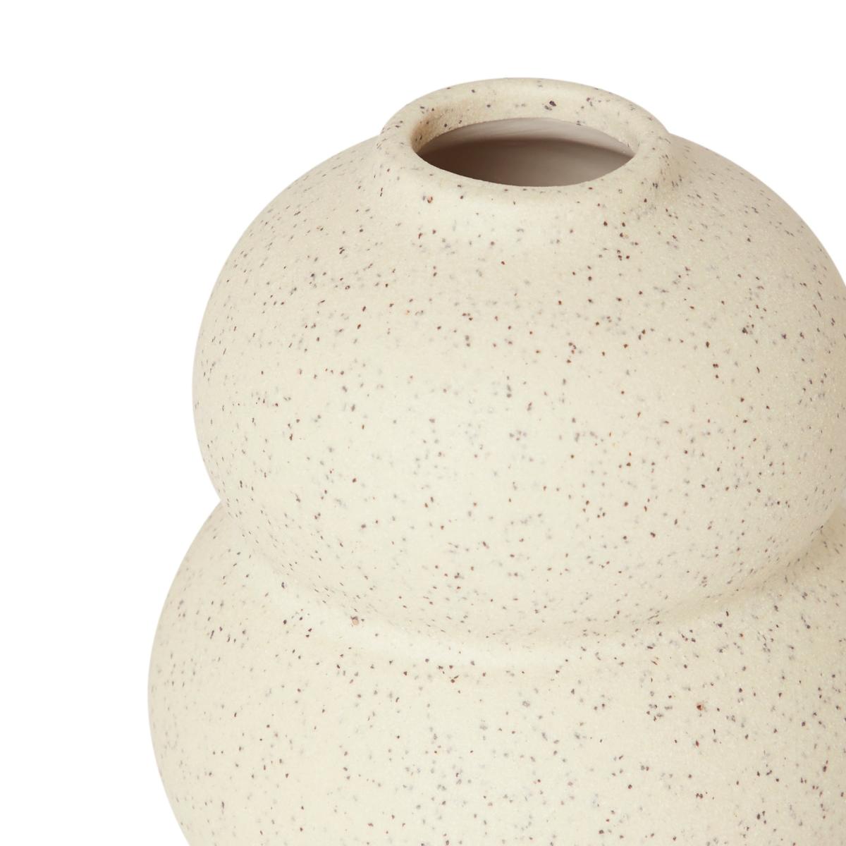 Speckled Bud Vase 11cm White Sand White – image 3