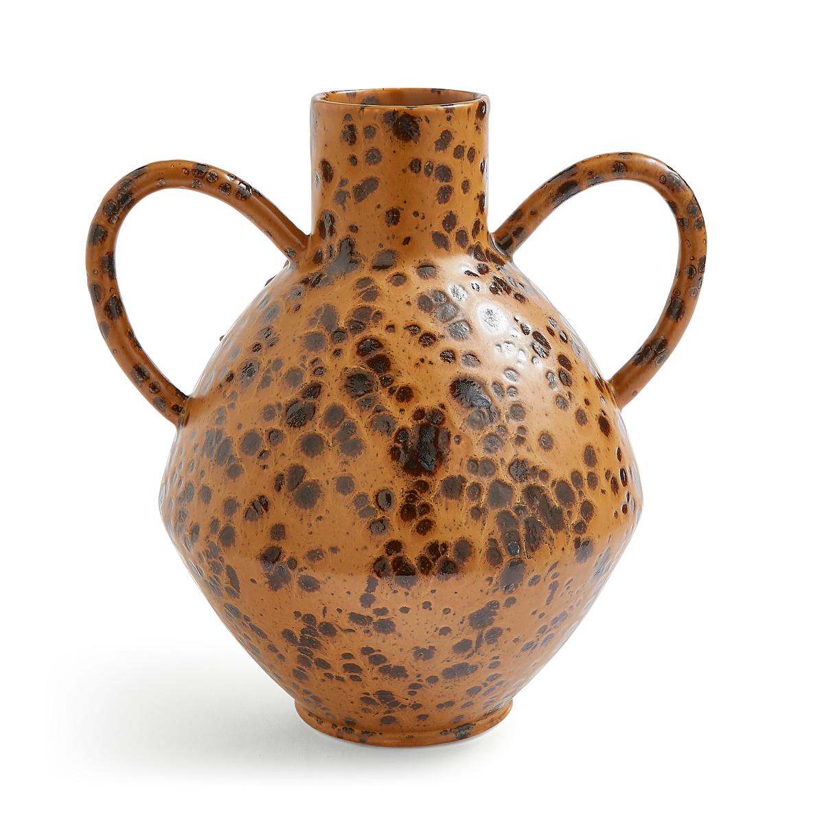Sunbeam Reactive Glaze Vase with Handles – image 3