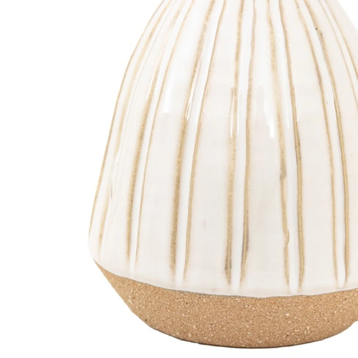 Cedar & Sage Cromer Ceramic Handled White Vase – image 3