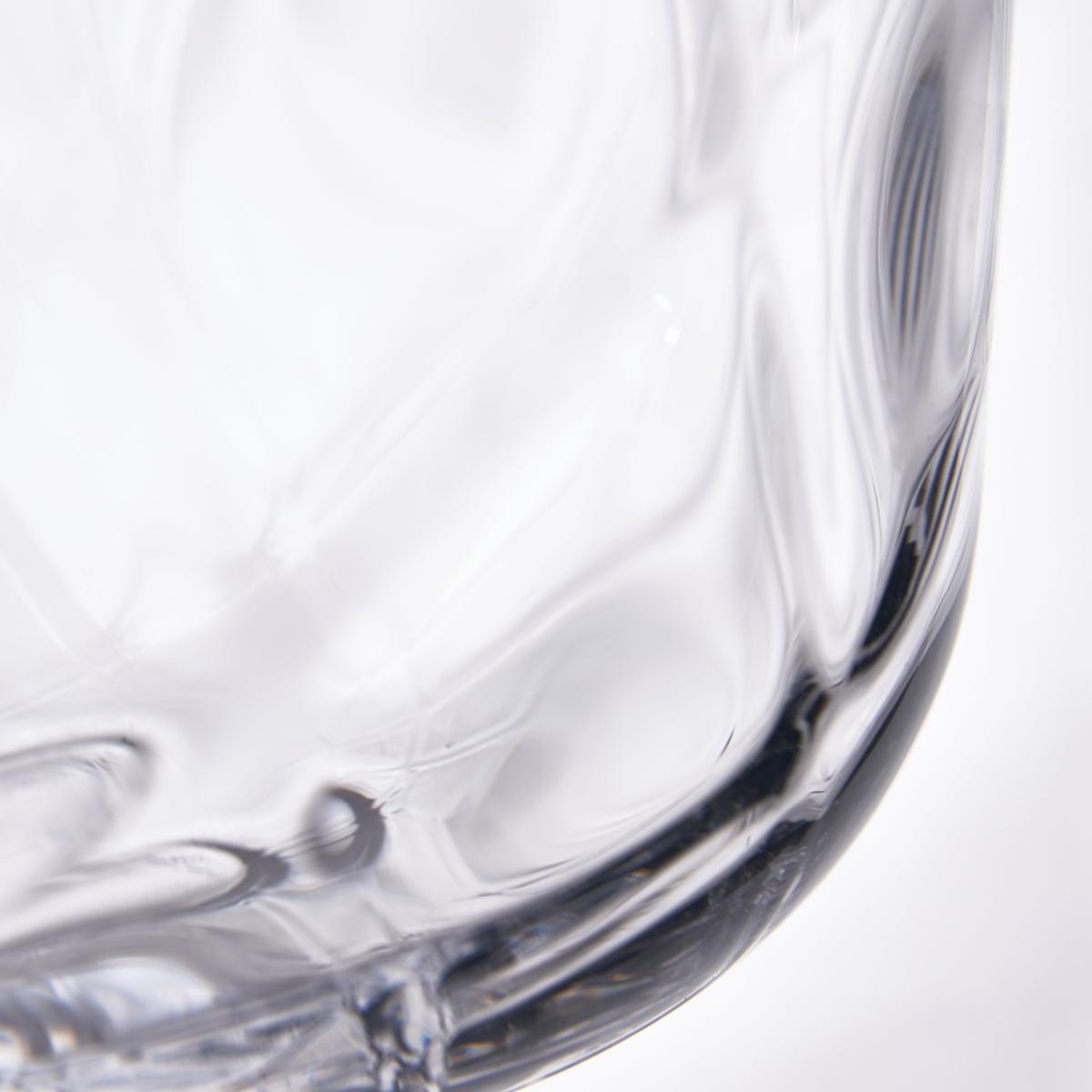 Clear Glass Diamond Optic Vase – image 4