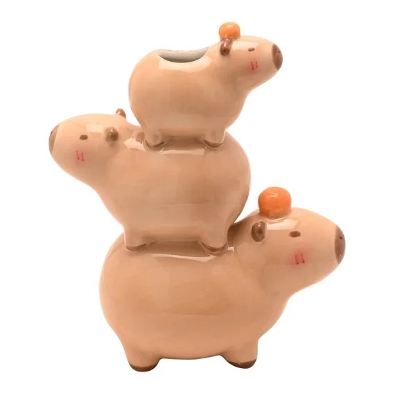 The Feel Good Club Capybara Stack Ceramic Vase – image 3