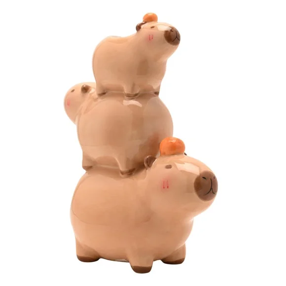 The Feel Good Club Capybara Stack Ceramic Vase – image 5