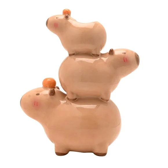 The Feel Good Club Capybara Stack Ceramic Vase – image 6