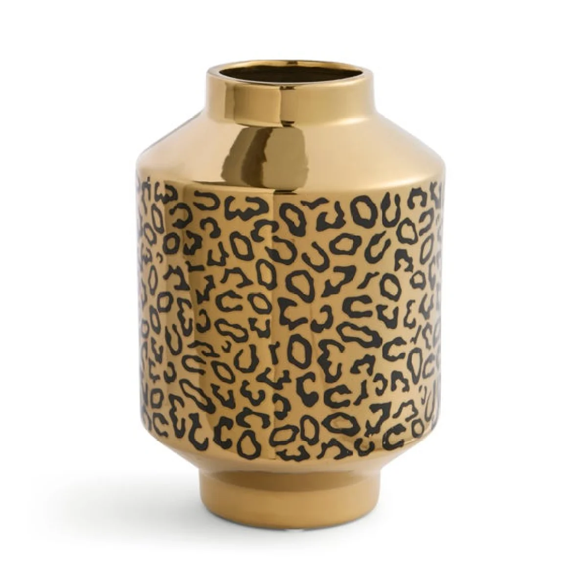 Gold Leopard Print Vase – image 3