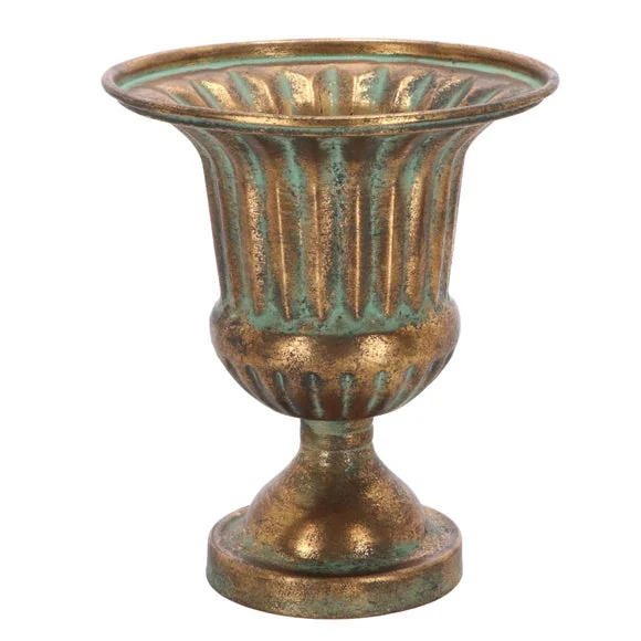 Fallen Fruits Antique Mental French Urn – image 2