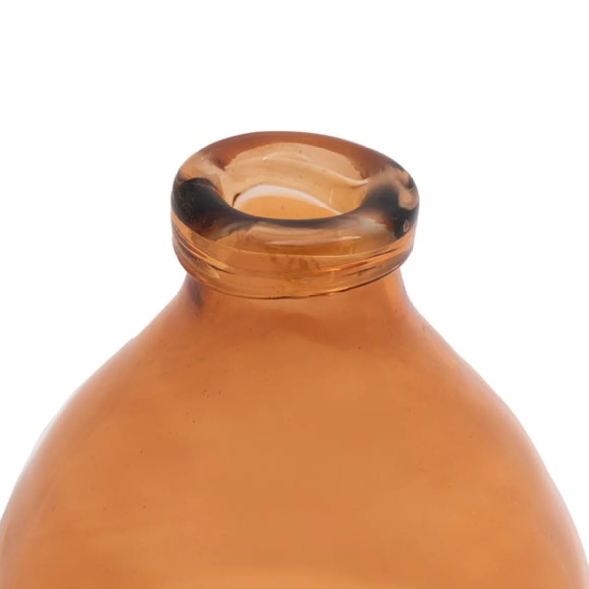 Cedar & Sage Soria Hand blown Glass Amber Vase – image 4