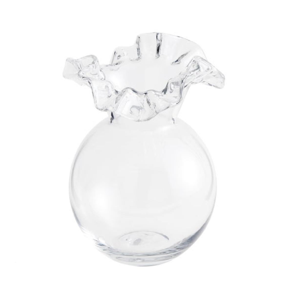 Handkerchief Clear Glass Vase – image 3