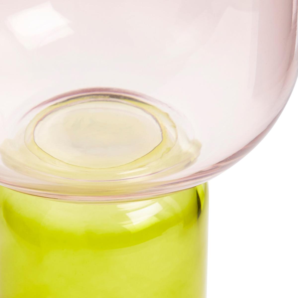 Elements Sculpt Two Tone Green Glass Vase 30cm Green – image 5