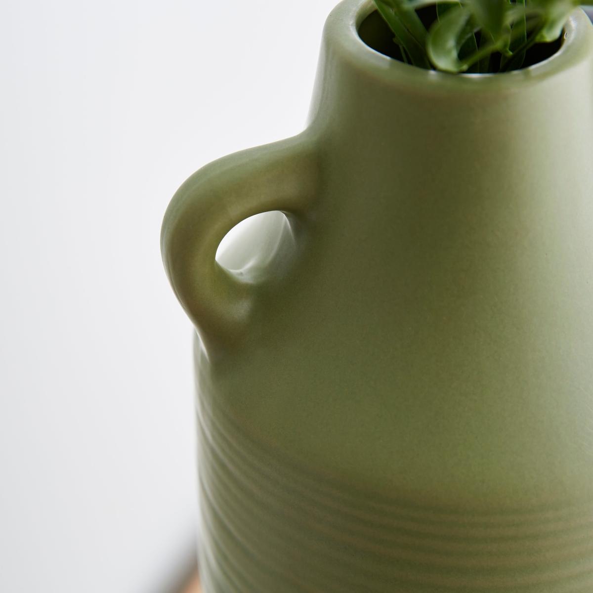 Ceramic Vase 38cm Olive Green – image 2