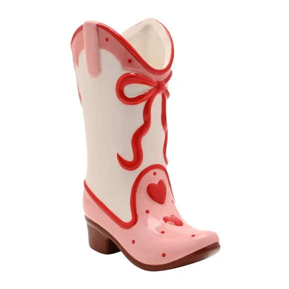 The Feel Good Club Cowgirl Boot Ceramic Vase – image 2