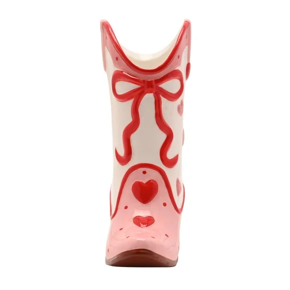 The Feel Good Club Cowgirl Boot Ceramic Vase – image 3