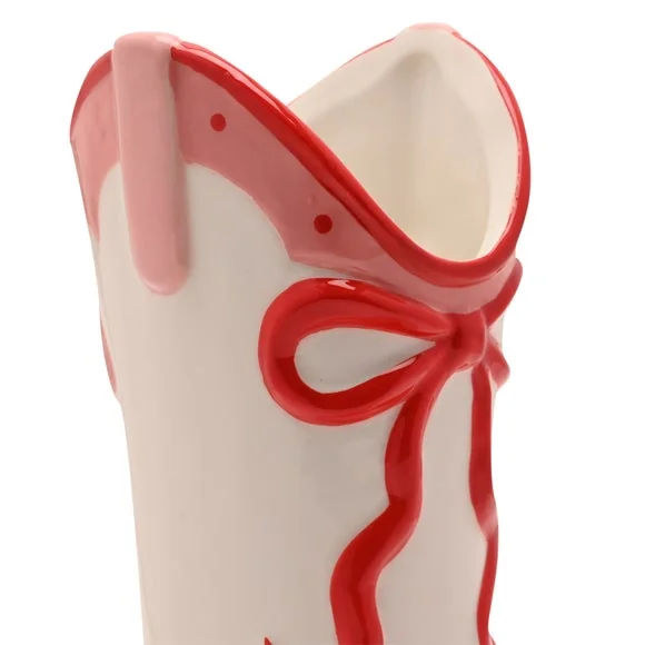 The Feel Good Club Cowgirl Boot Ceramic Vase – image 4