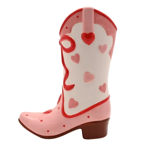 The Feel Good Club Cowgirl Boot Ceramic Vase – image 6