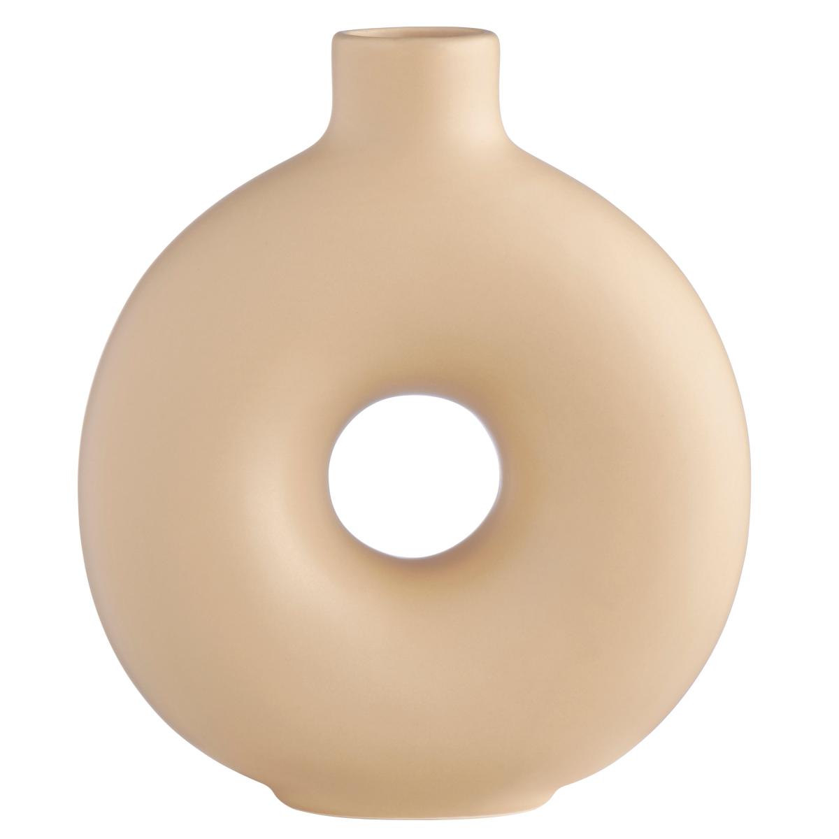 Donut Vase Beige – image 3