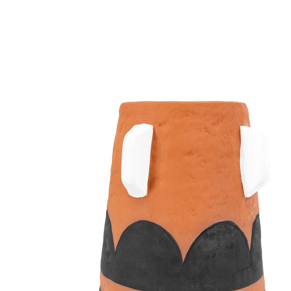 Cardea Small Abstract Terracotta Vase MultiColoured – image 2