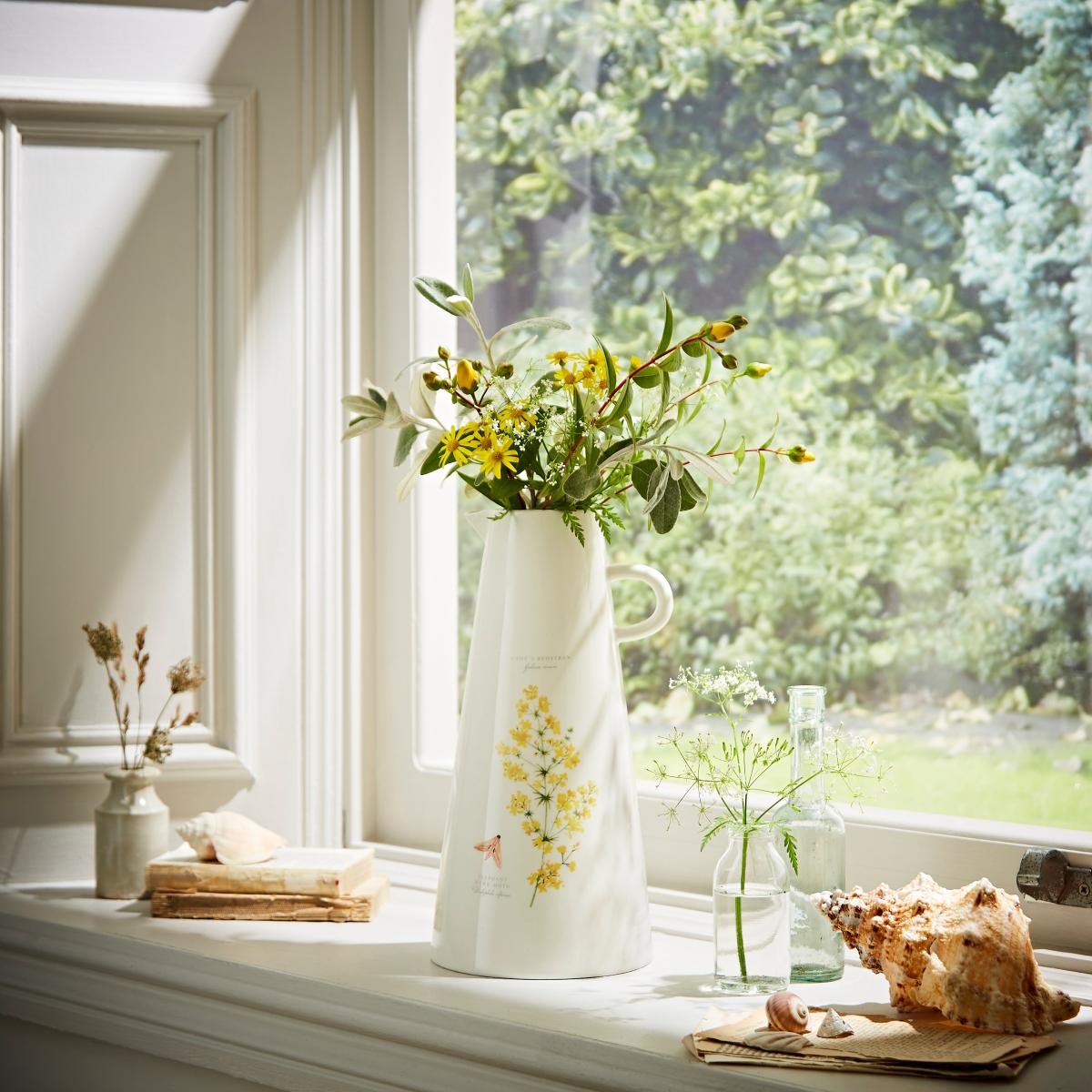 Lady's Bedstraw Ceramic Tall Vase 30cm MultiColoured – image 2