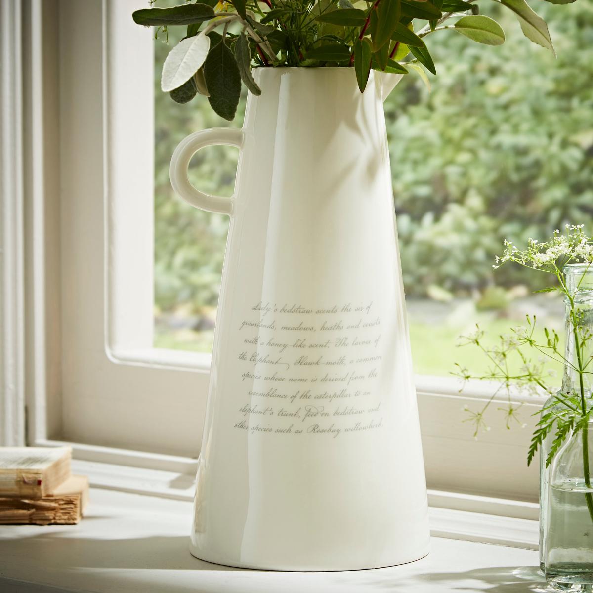 Lady's Bedstraw Ceramic Tall Vase 30cm MultiColoured – image 5