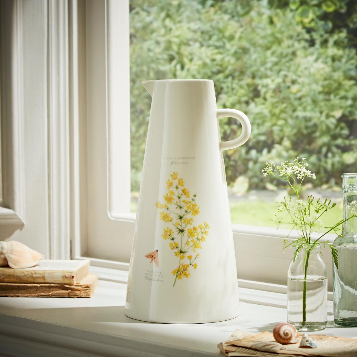 Lady's Bedstraw Ceramic Tall Vase 30cm MultiColoured – image 6