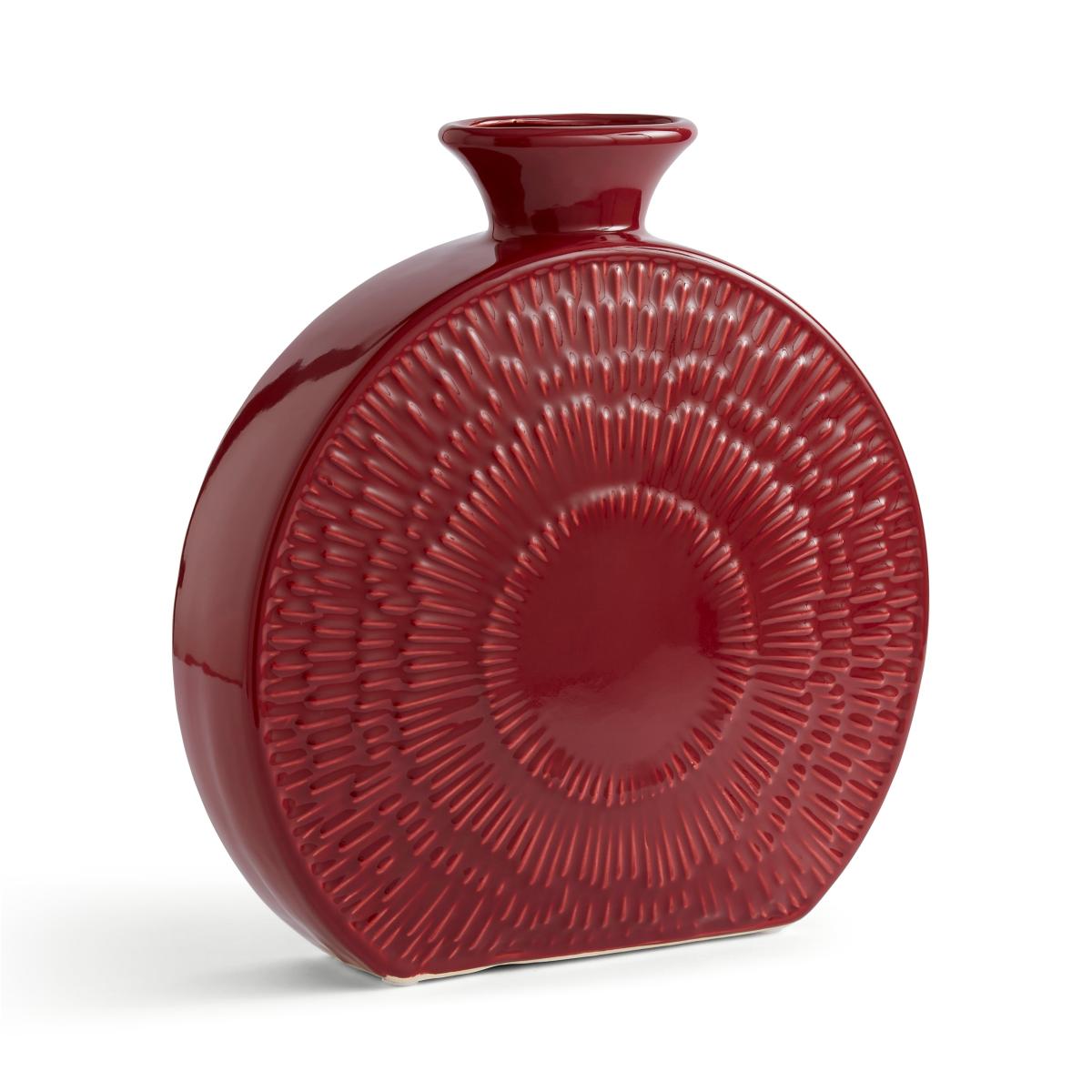 Red Zen Stone Vase Red – image 3