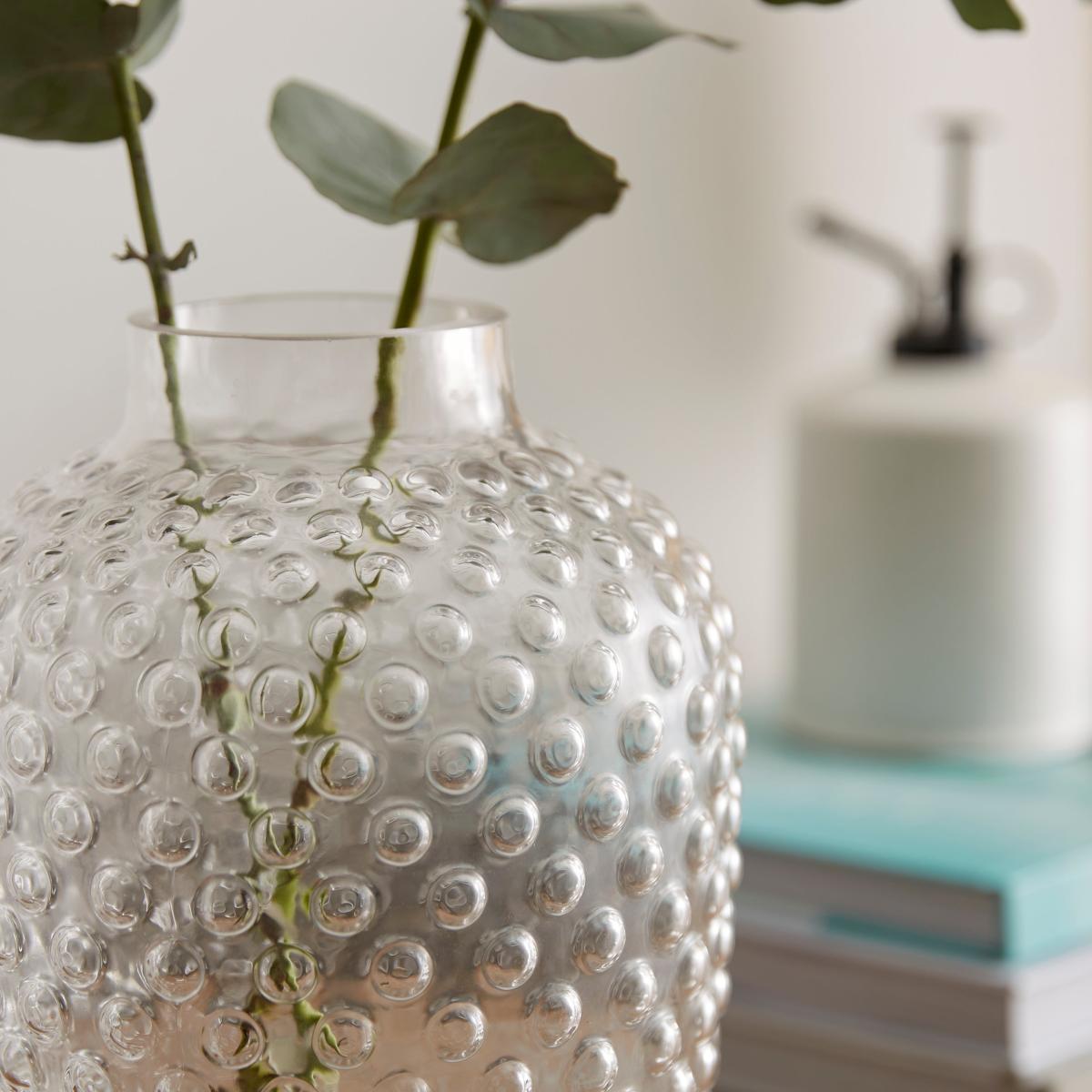 Bubble Glass Rounded Vase – image 2