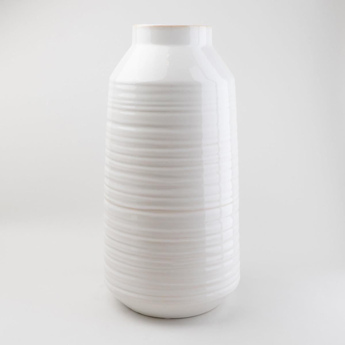 Churchgate Ceramic Ripple 40cm Vase Natural – image 2