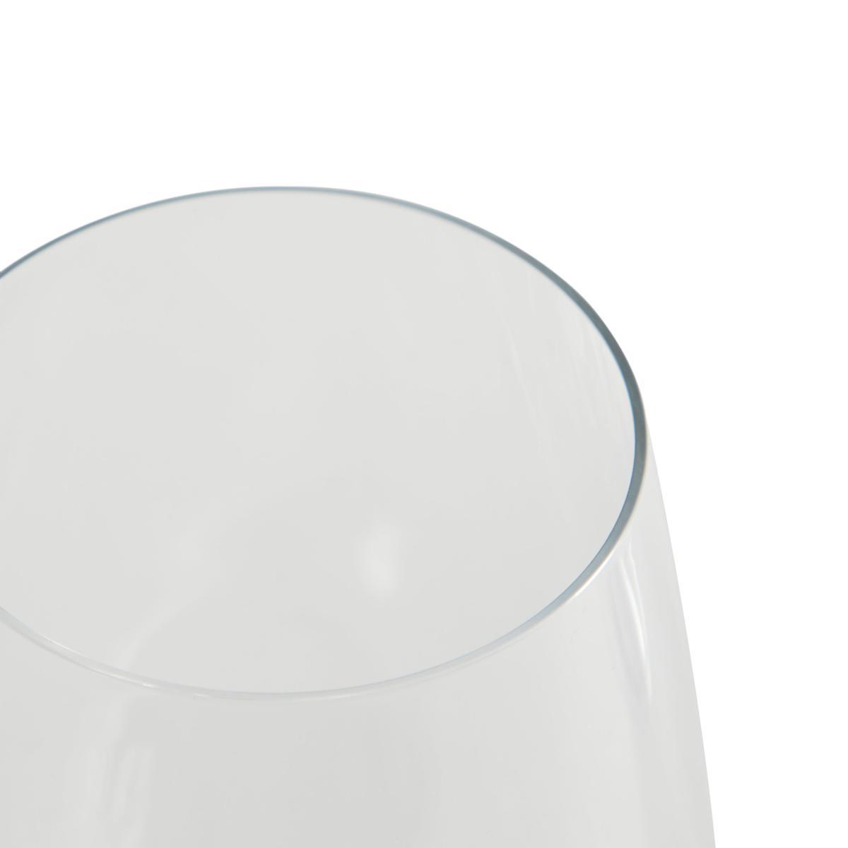 Clear Glass Tapered Bullet Vase Clear – image 2