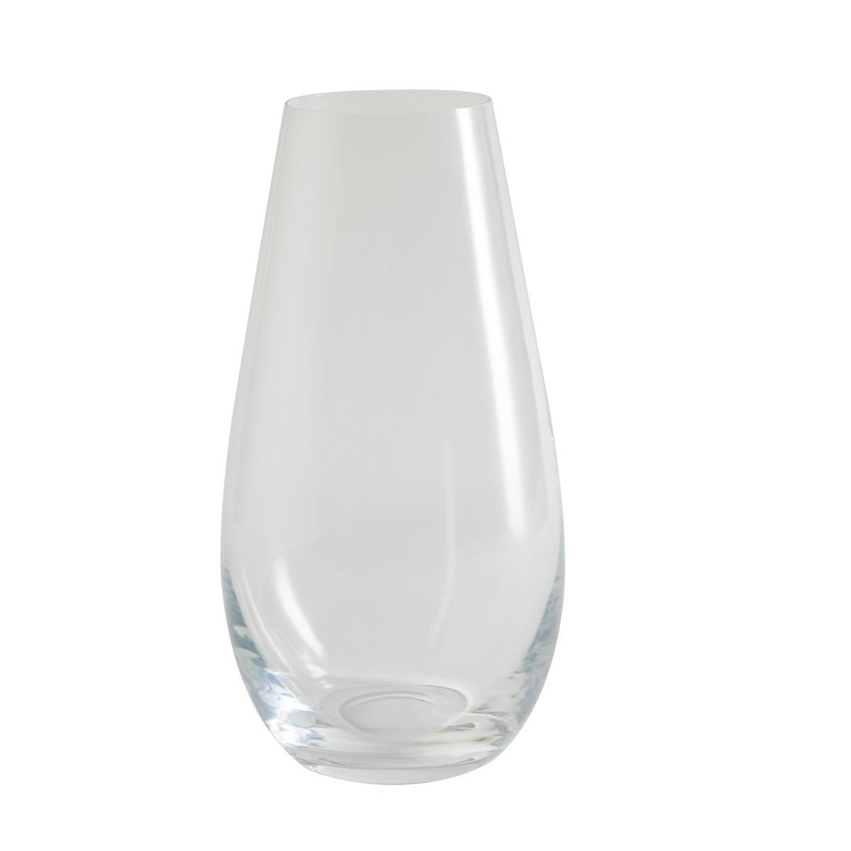 Clear Glass Tapered Bullet Vase Clear – image 3
