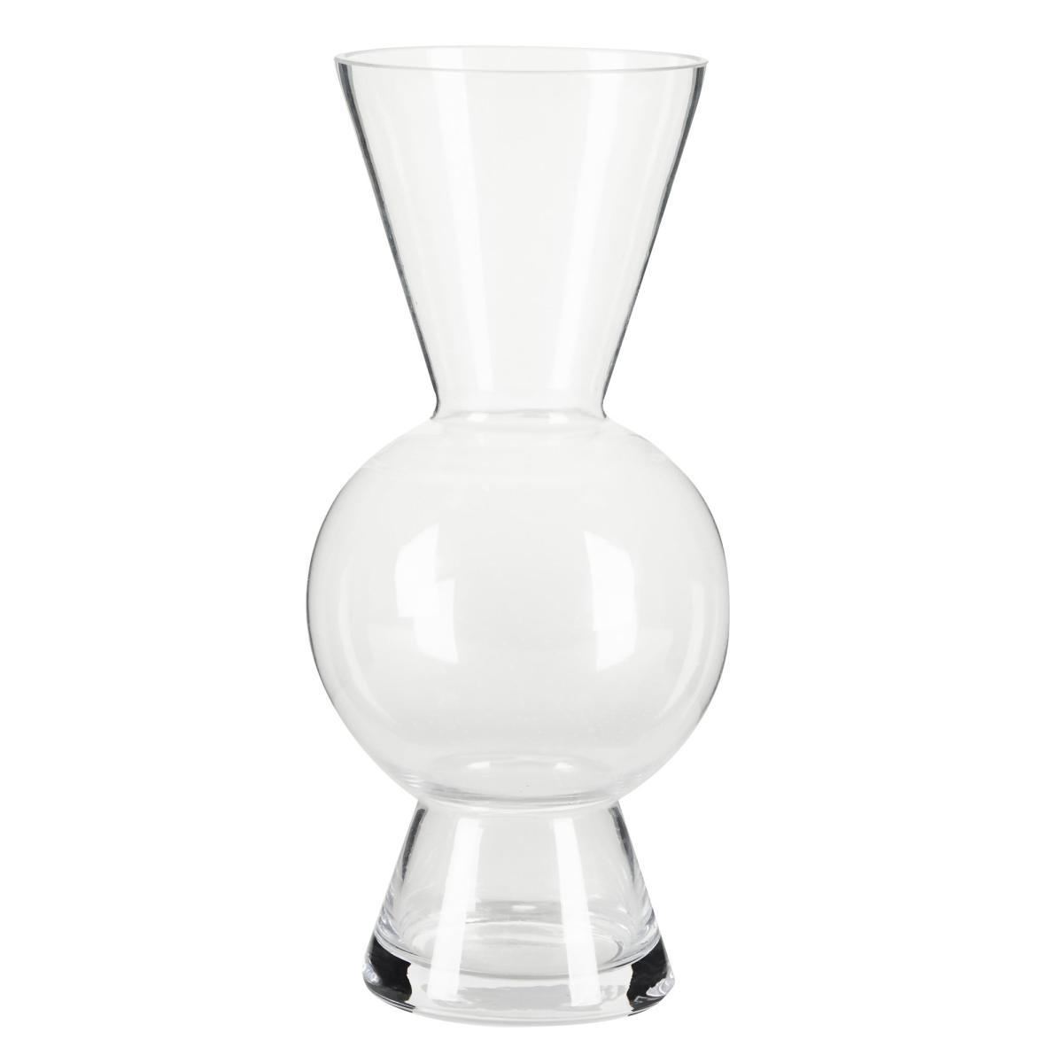 Shaped Glass Vase Clear – image 2