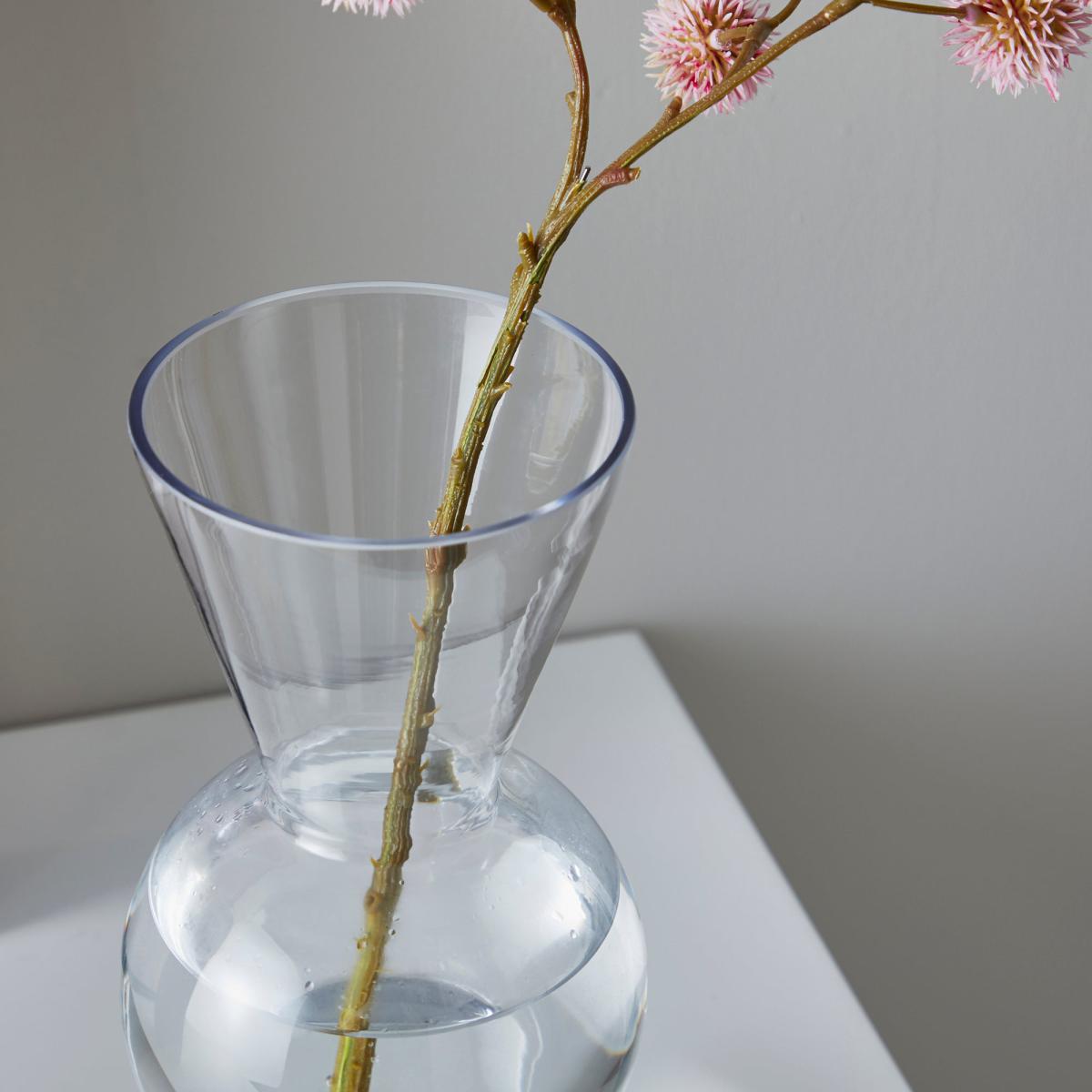 Shaped Glass Vase Clear – image 3