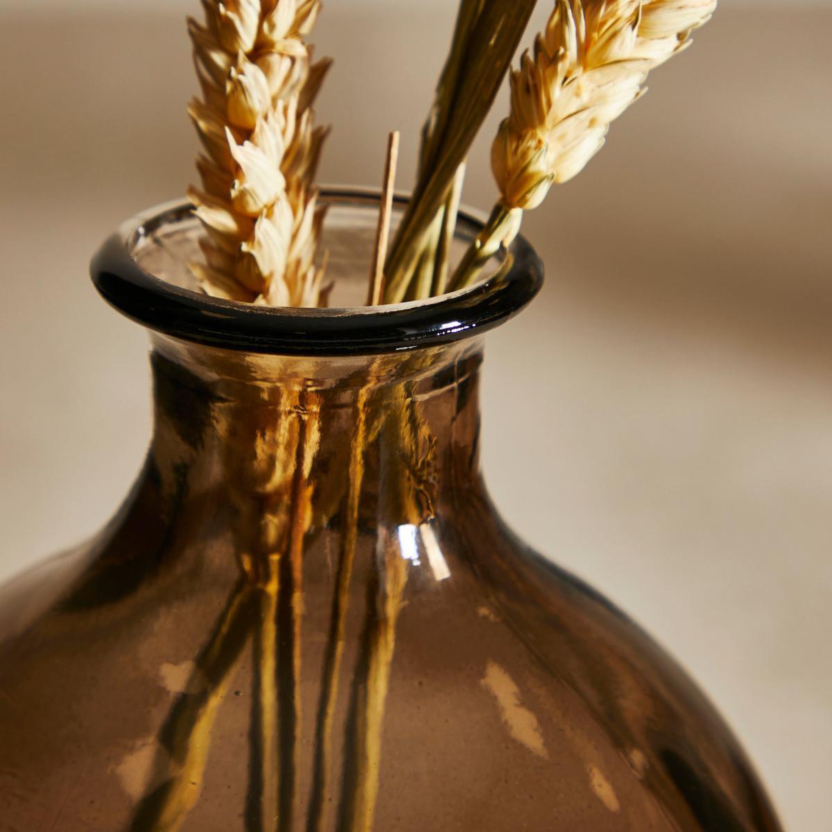 Brown Recycled Glass Bottle Vase Brown – image 2