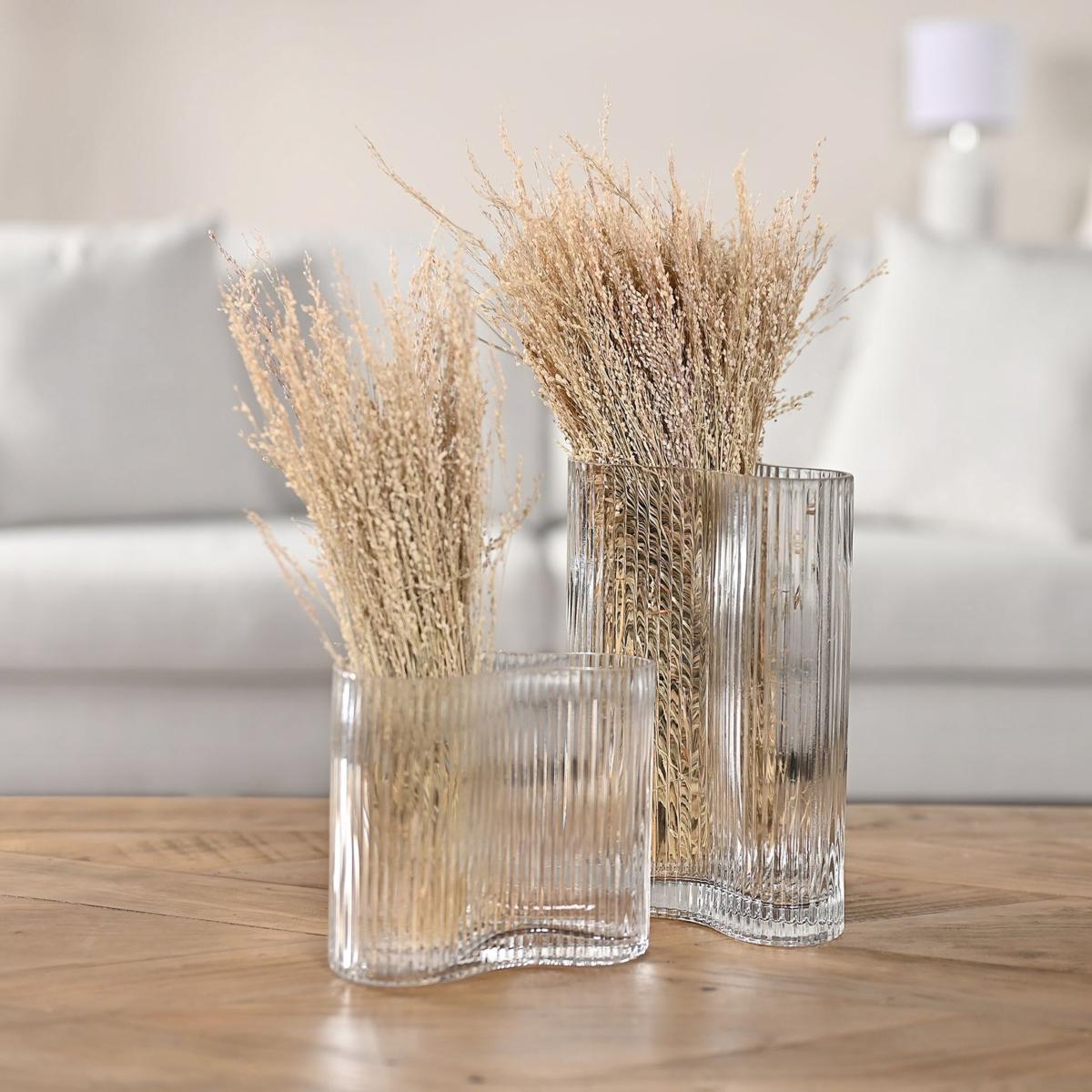 Hestia Ribbed Glass Vase – image 3
